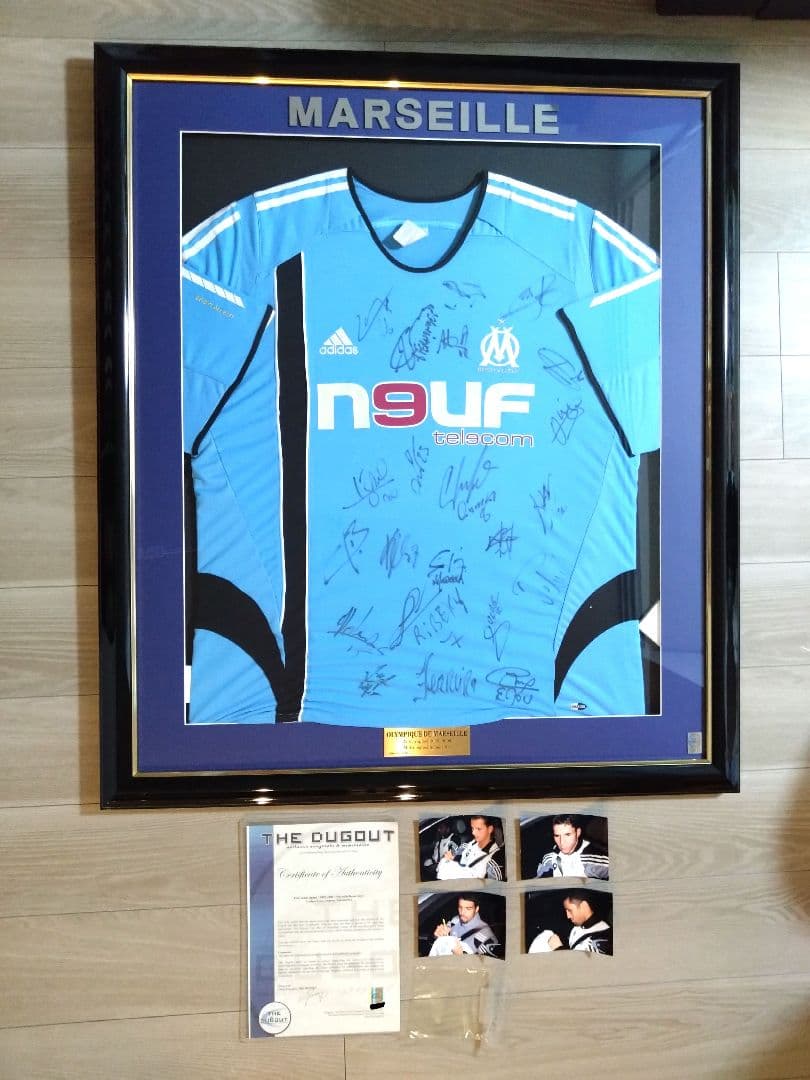 マルセイユ サイン入りユニフォーム額装