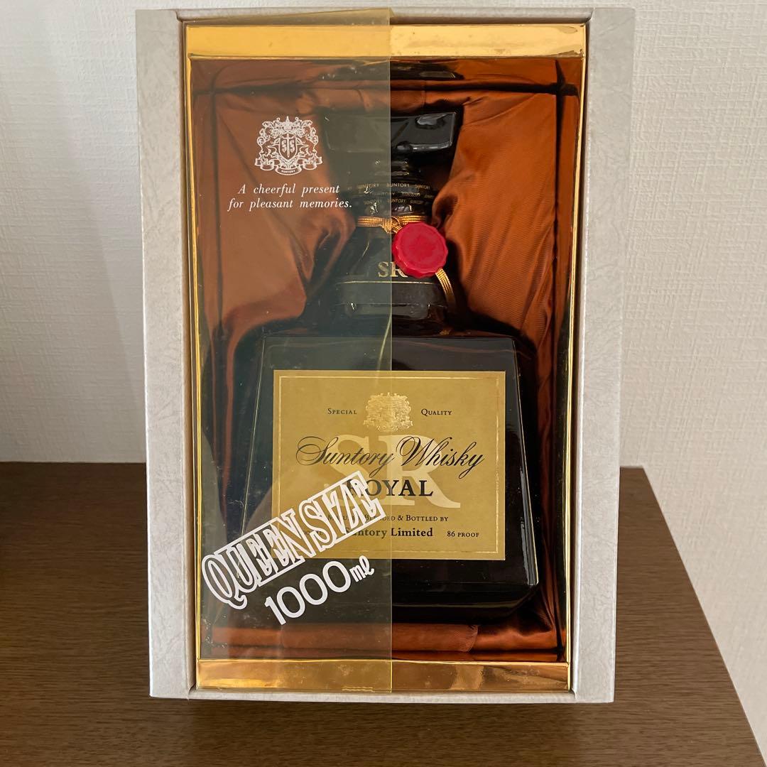 古酒　サントリーウイスキー ロイヤル クイーンサイズ　1000mL 箱入り　大