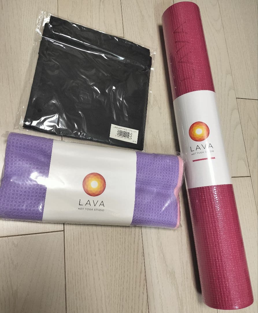 新品未使用　LAVA ヨガマット ラグ　ケース　3点セット