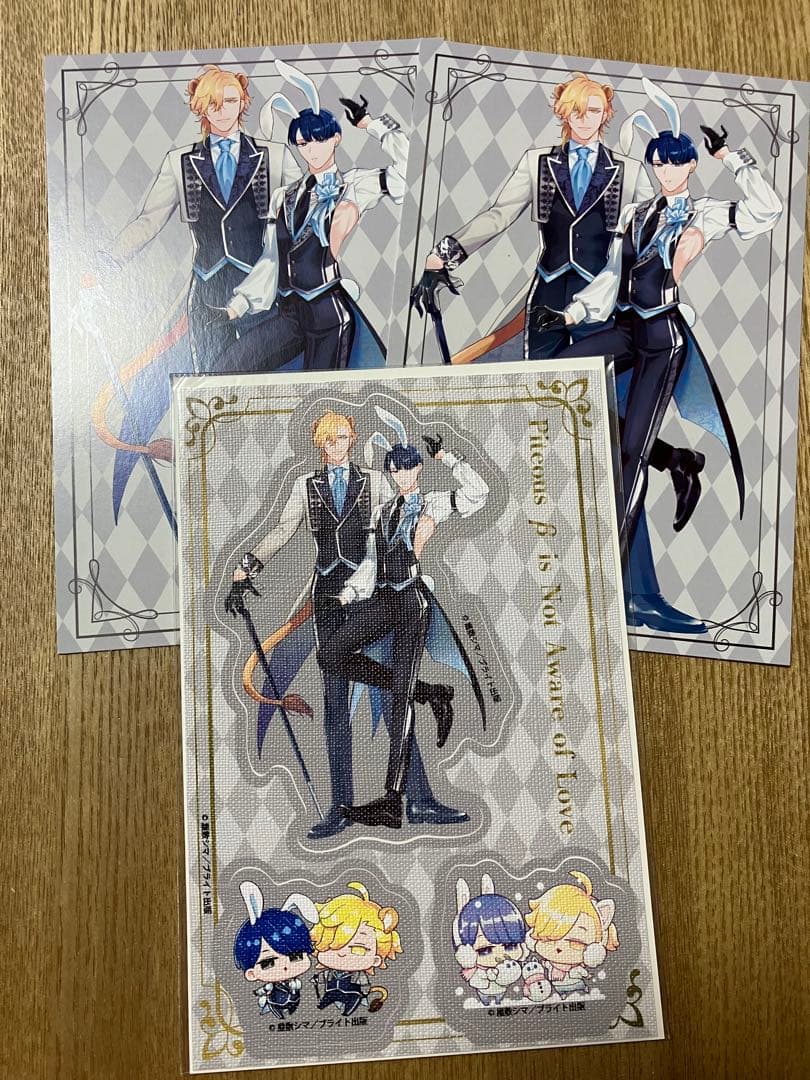 109 憐れなβは恋を知らない　ステッカー　ポストカード　布ステッカー