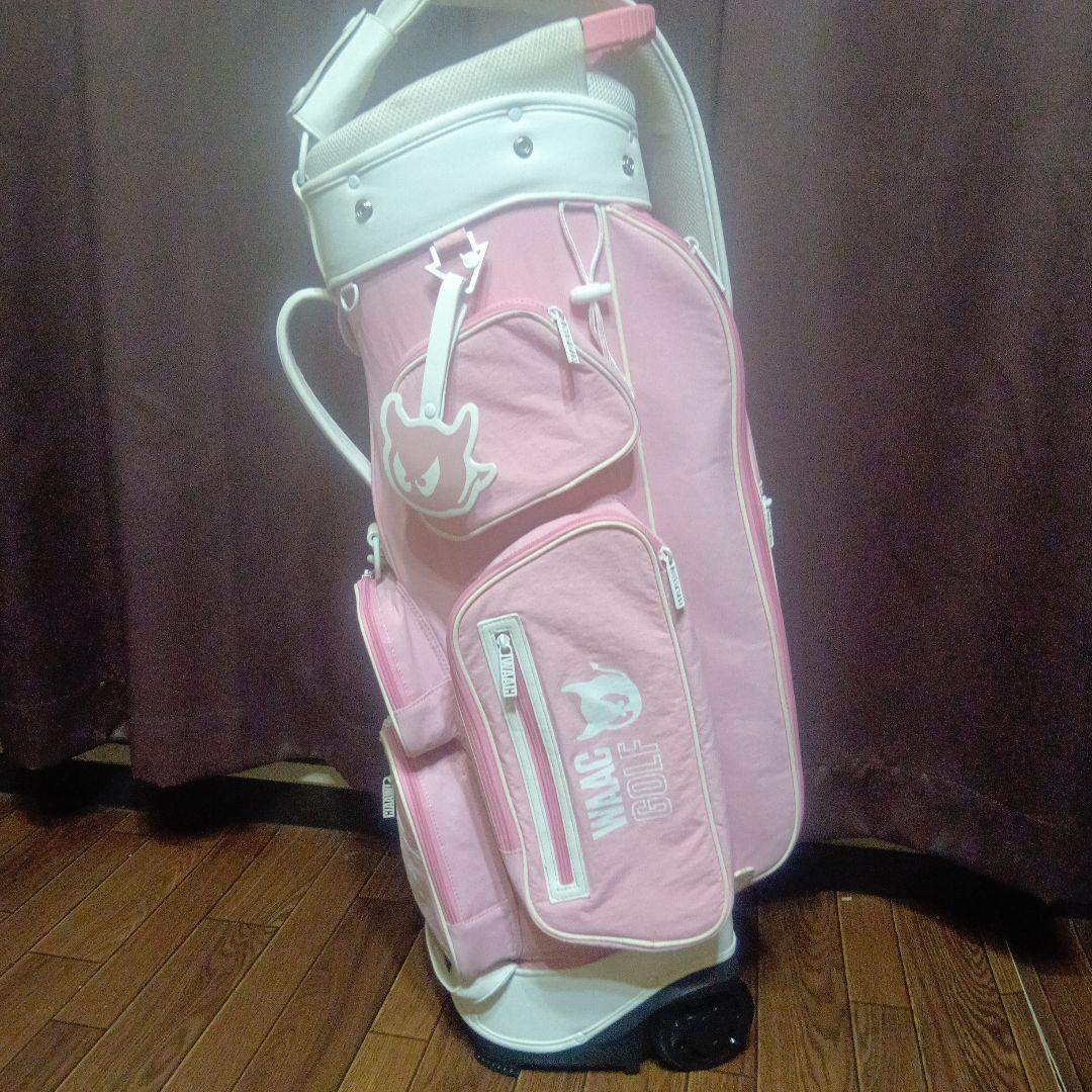 ❤WAAC❤ワック キャディーバック ホイール付き ピンク