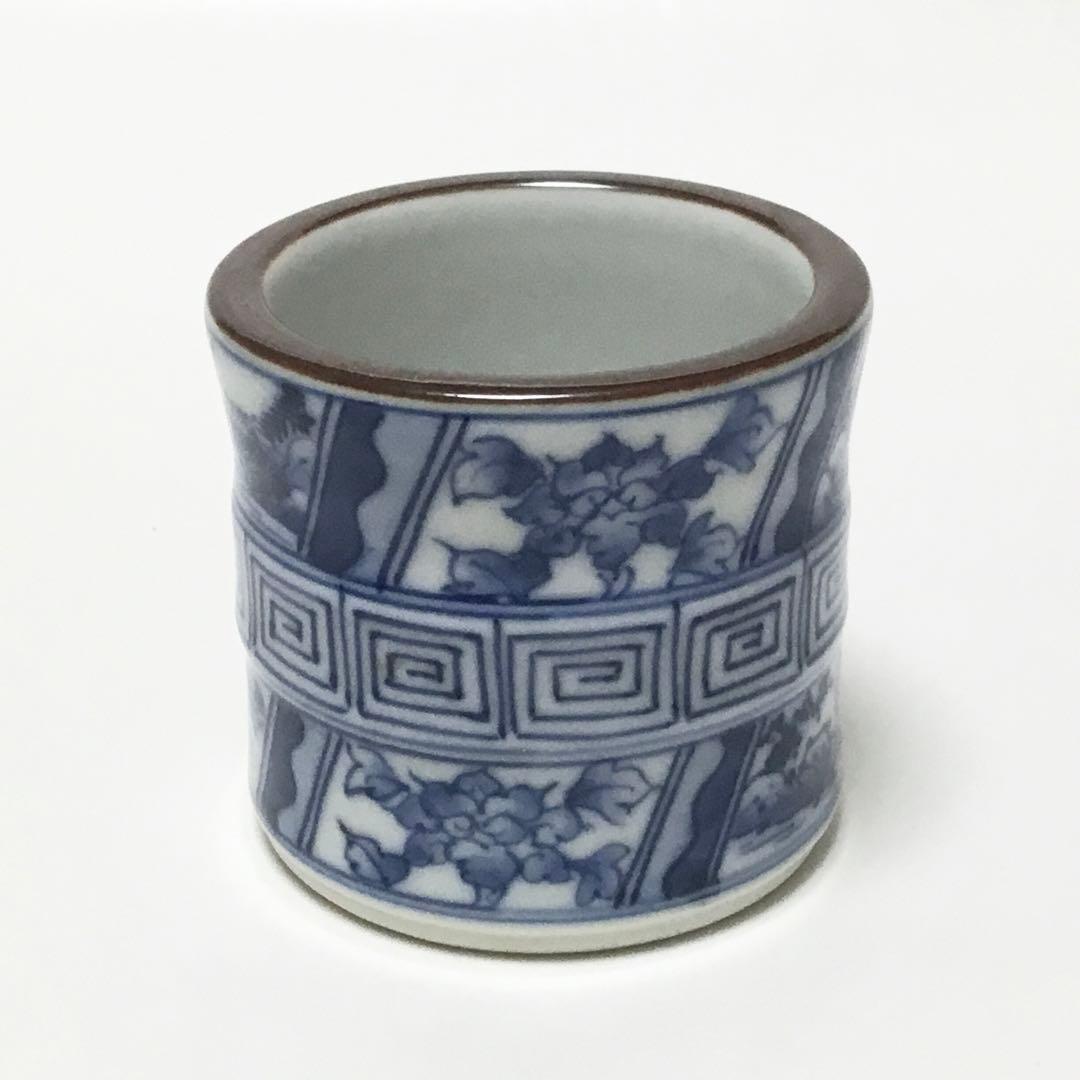 染付皆具 手塚央 茶道具 古物品 木箱入