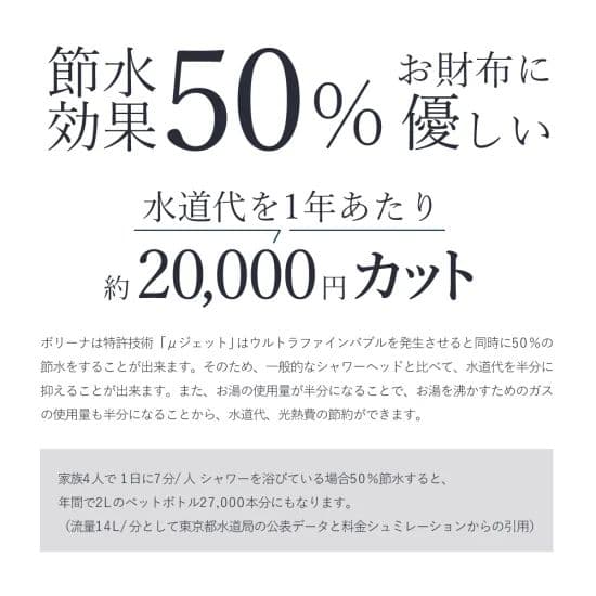 ボリーナ リザイア マイクロバブル シャワーヘッド（TK-7150-SL）