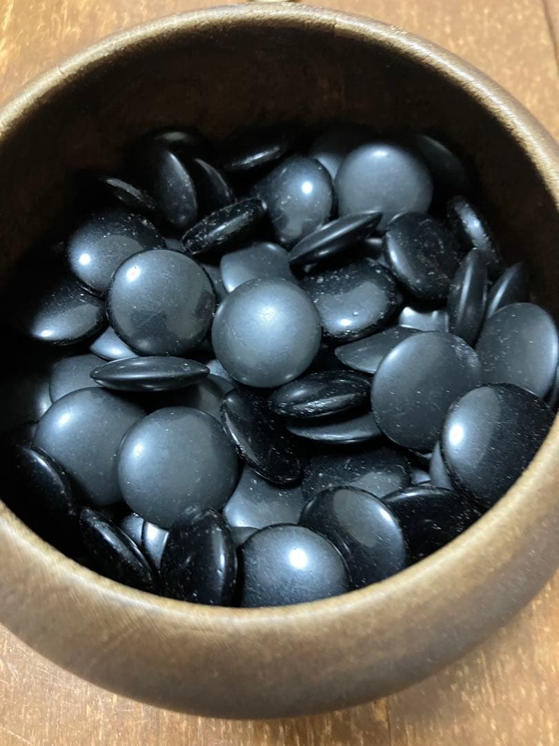 木製囲碁盤＋観音扉付き収納台　白黒碁石・木製碁笥付き　実用向け