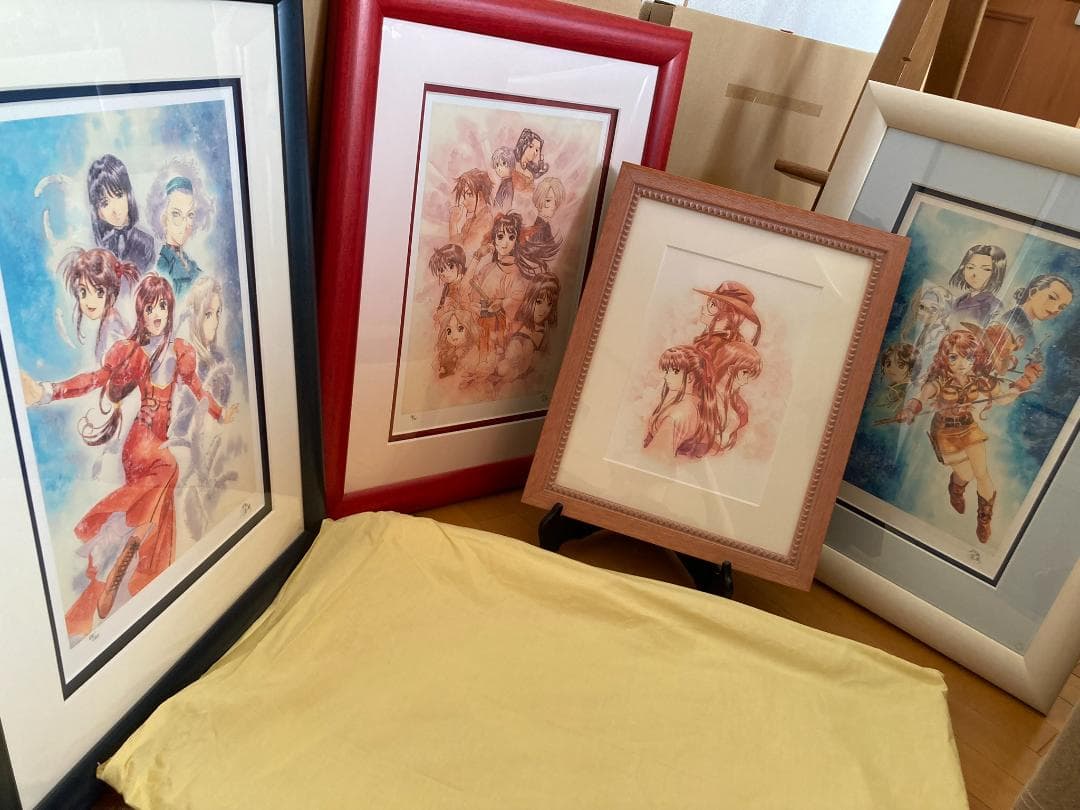 サクラ大戦　リトグラフ　10周年記念シリーズ3枚＋特典　松原秀典