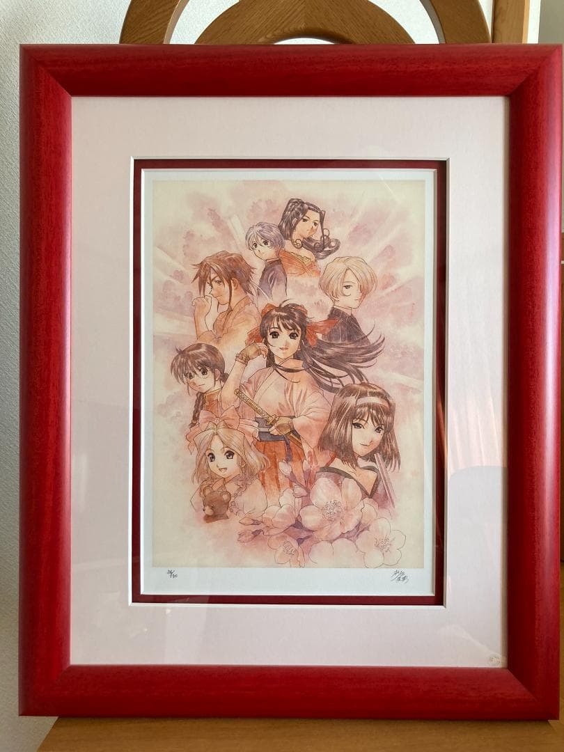 サクラ大戦　リトグラフ　10周年記念シリーズ3枚＋特典　松原秀典