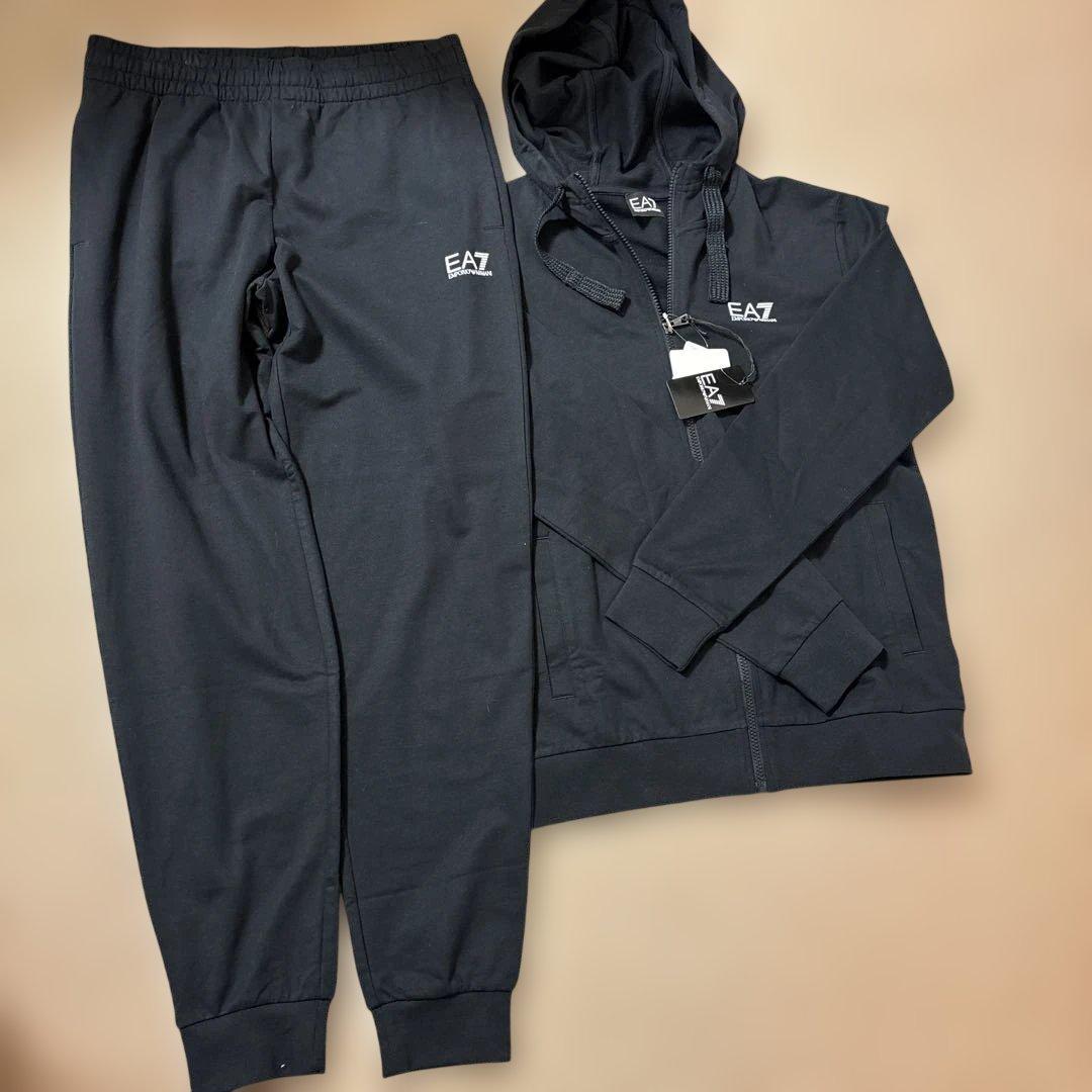 新品　EMPORIO ARMANI セットアップブラック8NPV80 PJ05Z