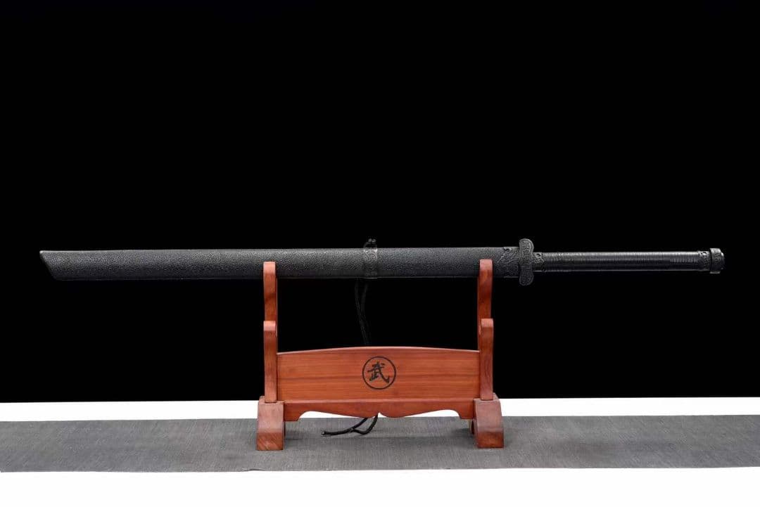 【黒金古刀―天滅地を破壊する】古兵器 武具　刀装具　日本刀　模造刀 居合 長尺