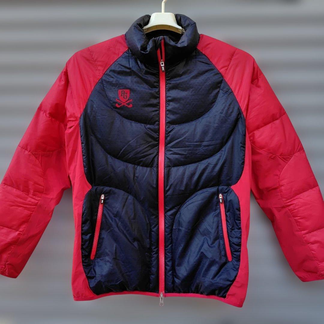 値下げ パーリーゲイツ ゴルフ ダウンジャケット 赤黒