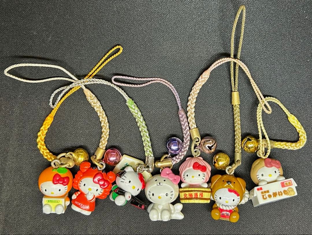 レア　ご当地キティ　大量　25個まとめ売り　根付け　ストラップ　北海道　静岡