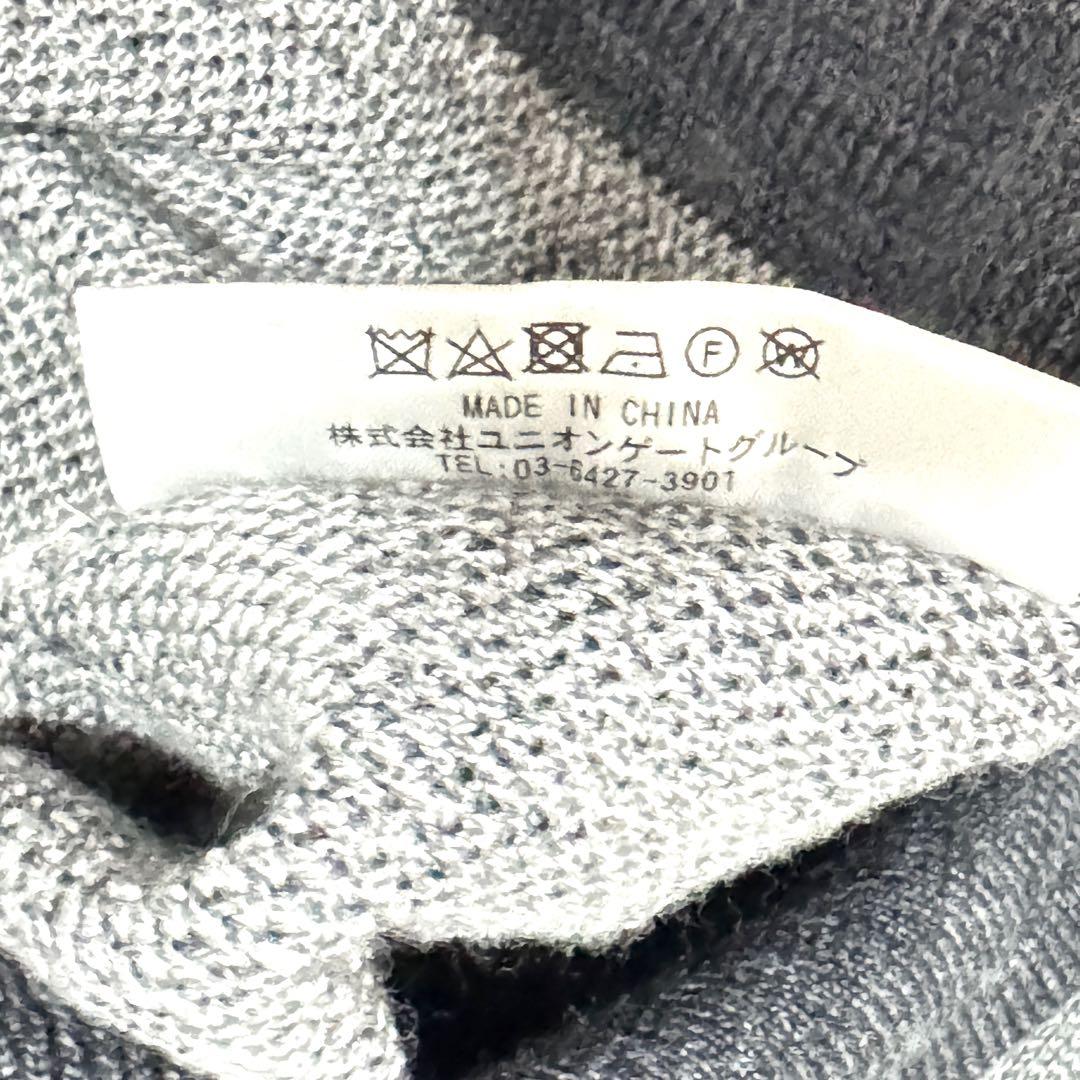 BRIEFING ブリーフィング カモフラ柄 ウール100％ ニット グレー L