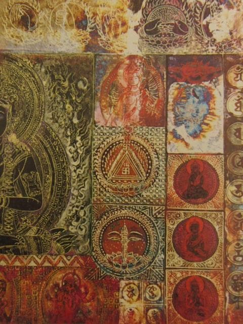 高畑郁子、【佛典抄】、希少な額装用画集より、新品額装付