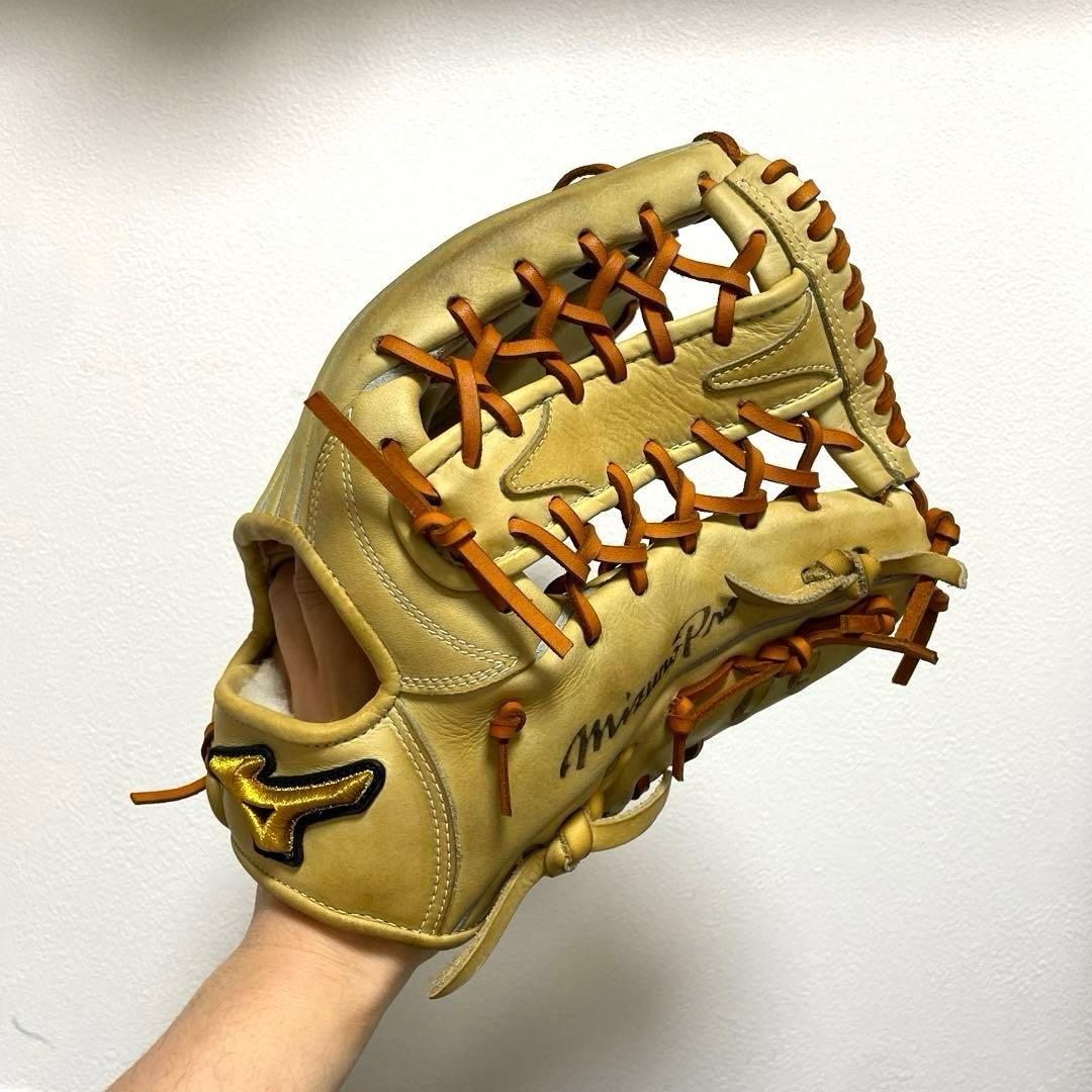 ミズノプロ 上林モデル 型抜群 即戦力 美品 軟式 外野手用グローブ