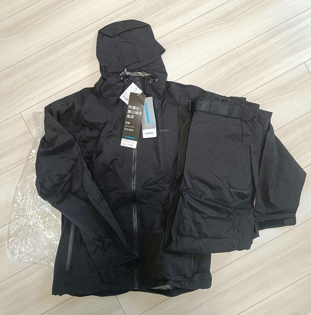 シマノ　レインギアスーツ01　Ｌサイズ　BK　未使用品