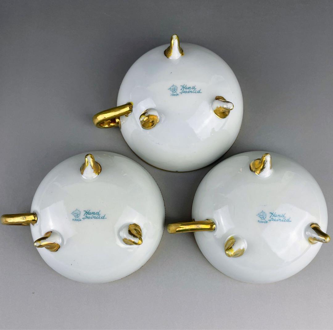 【専用】オールドノリタケ フライングスワン 脚付きティーカップ ソーサー ２客