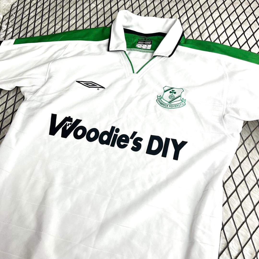 希少　UMBRO　03/04シャムロック・ローバーズ　Away S/S