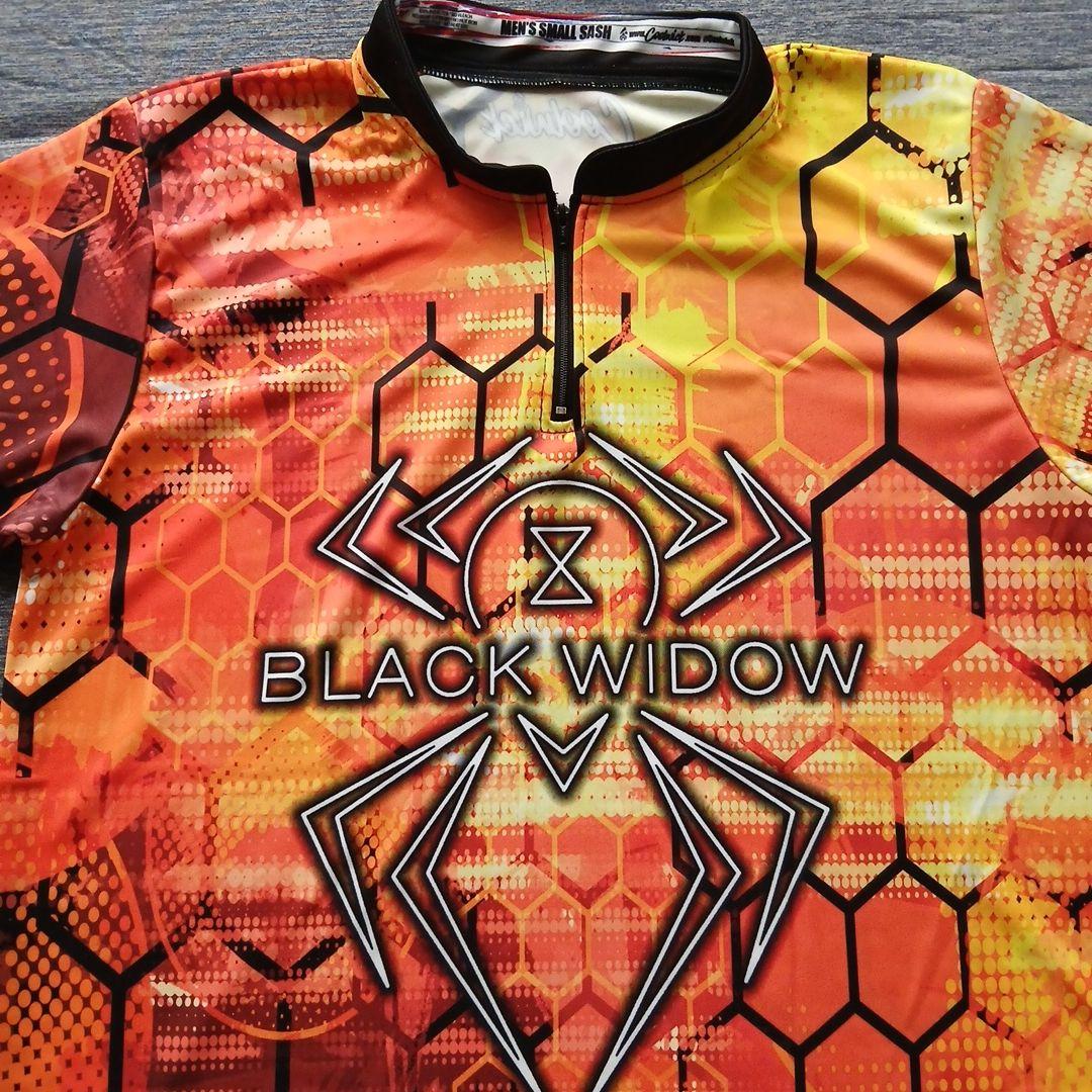 ✨新品✨ボウリングウェア　ブラックウィドー　ハンマー　サイズM　オレンジ　蜘蛛