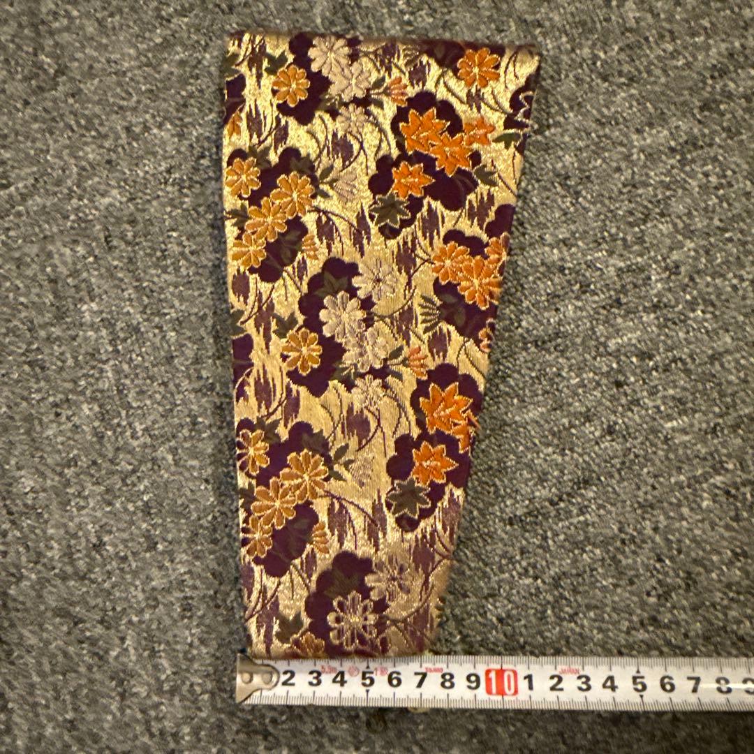 三味線バチ 花柄布地ケース付き