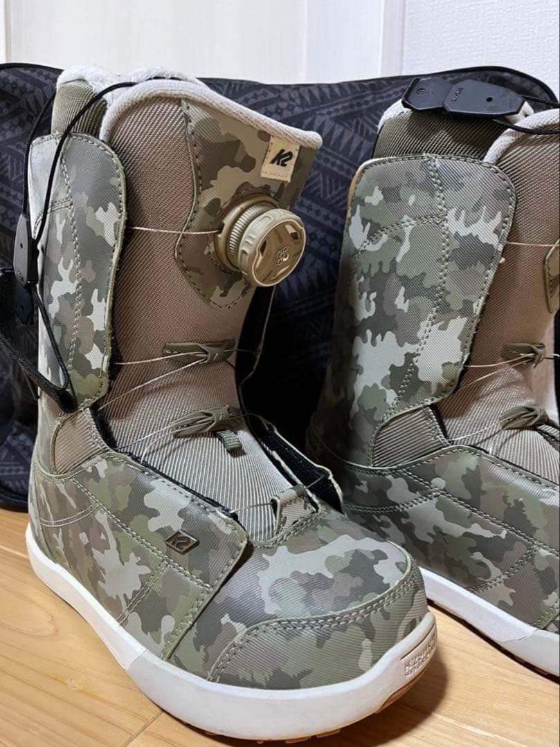 K2 INTUITION 23cm 迷彩スノーボードブーツ　値下げ