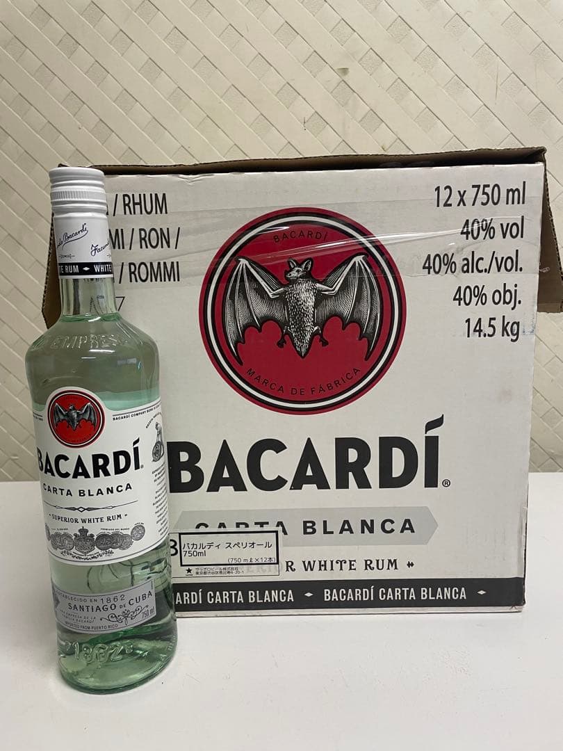 バカルディホワイト 750ml 12本入り