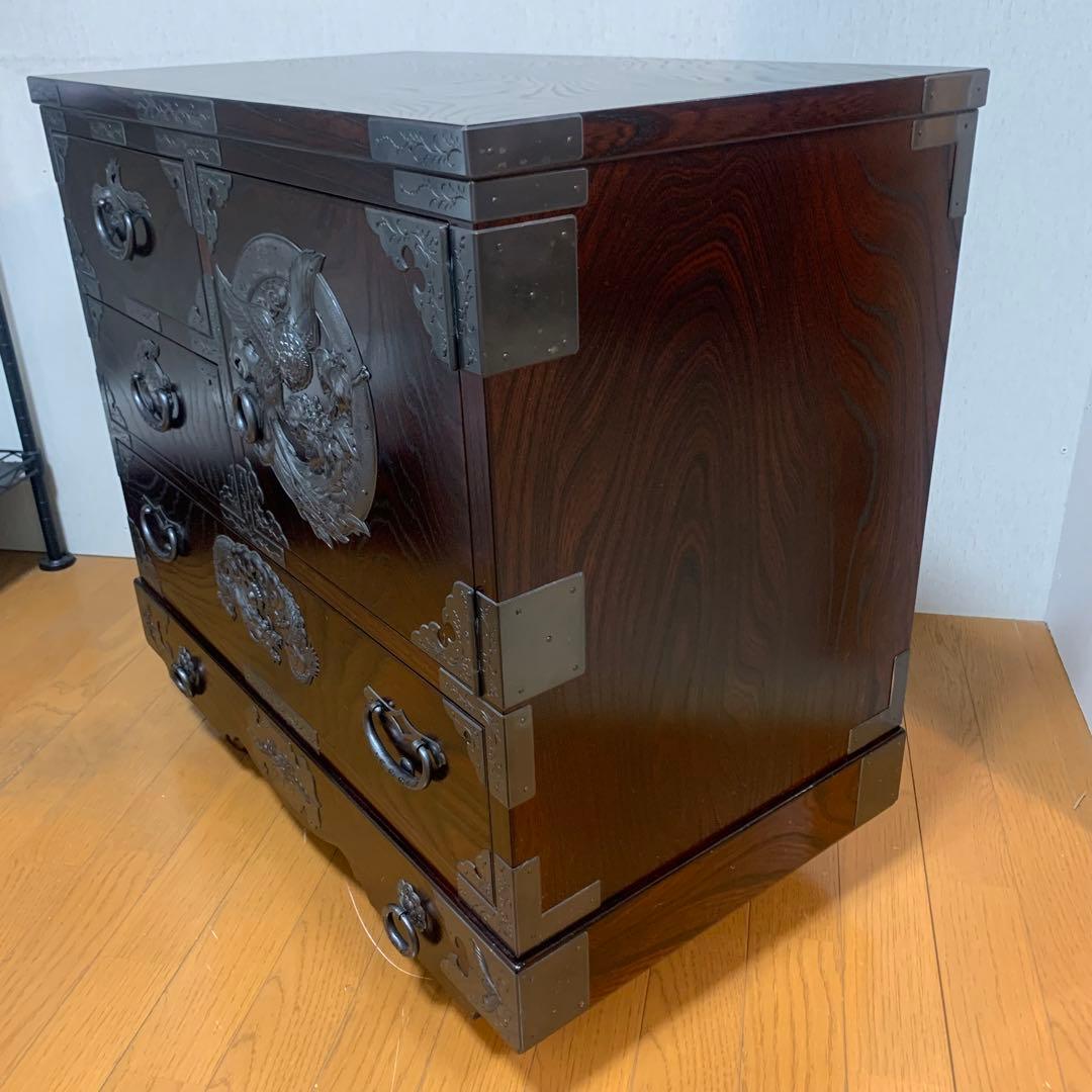 定価77万　岩谷堂箪笥　車箪笥　銅手打