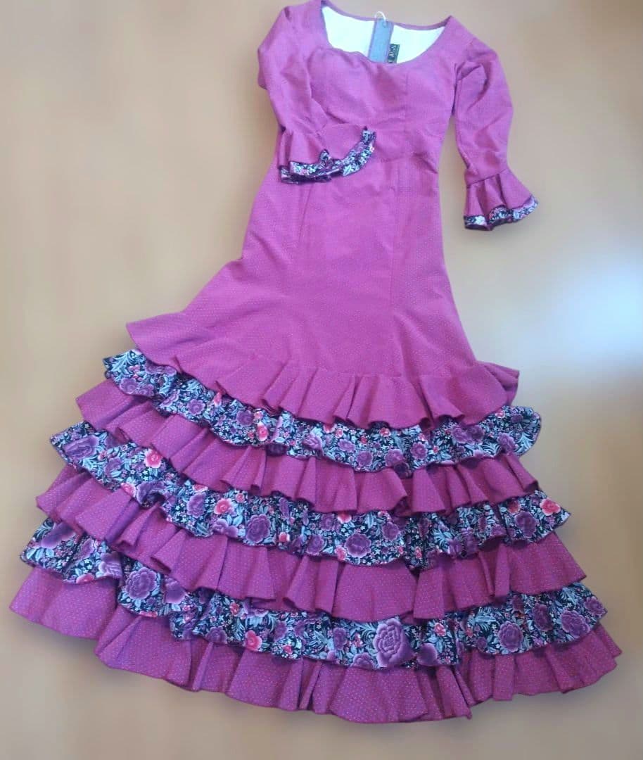 フラメンコドレス ツーピースハイウエスト