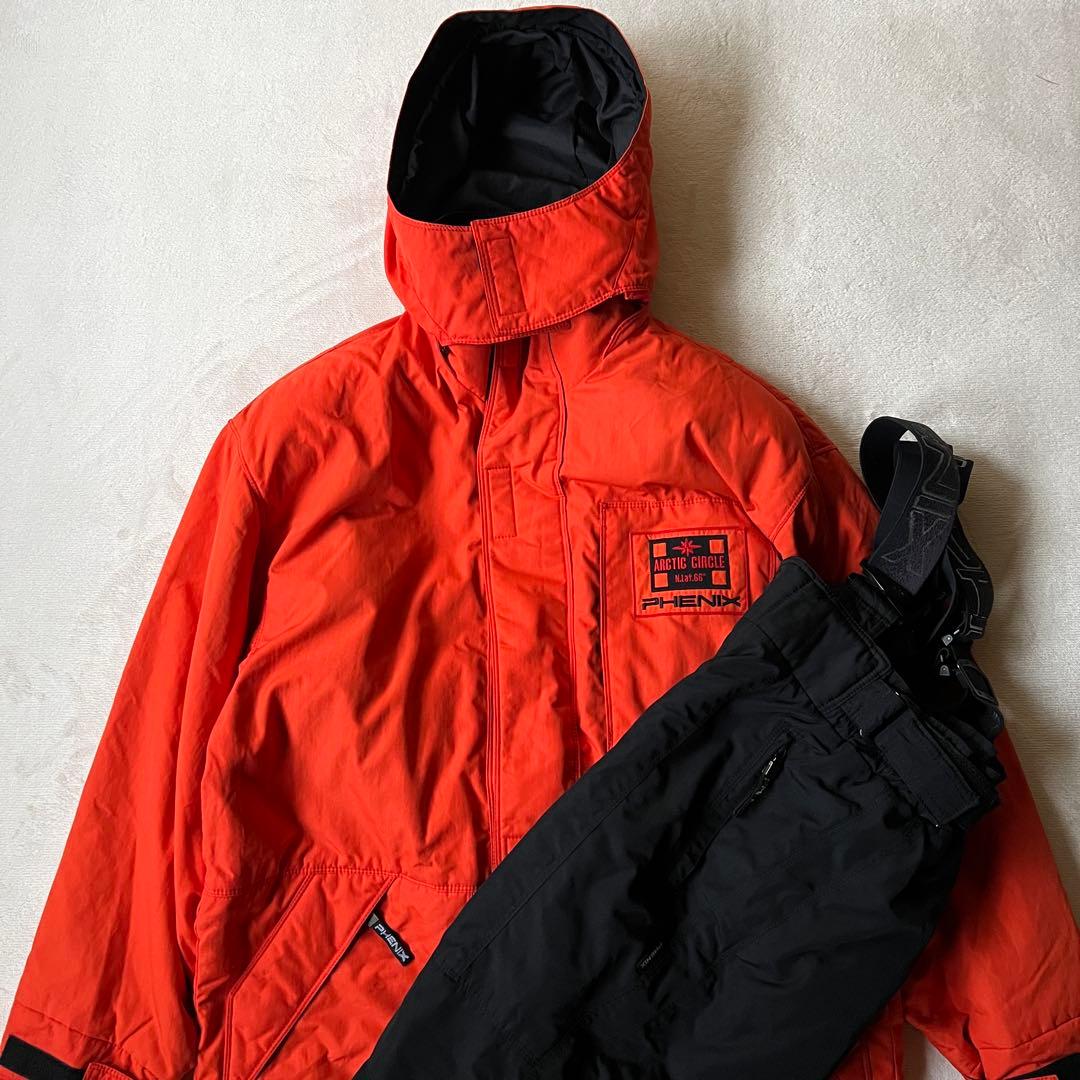 phenix フェニックス XL スキーウェアー セットアップ上下 オレンジ 黒
