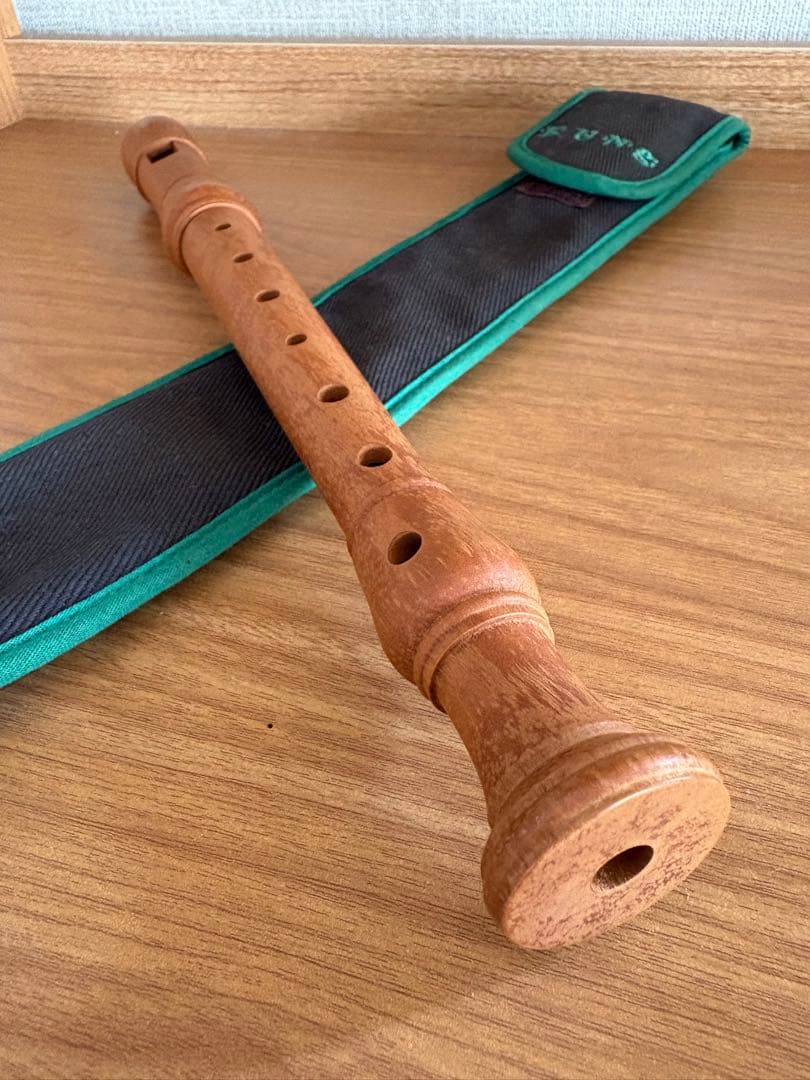 KUNG 木製リコーダー ケース付き
