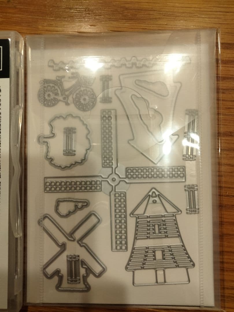 再値下げ！１点限り！未使用　風車スタンプ＆ダイセット　スタンピンアップ