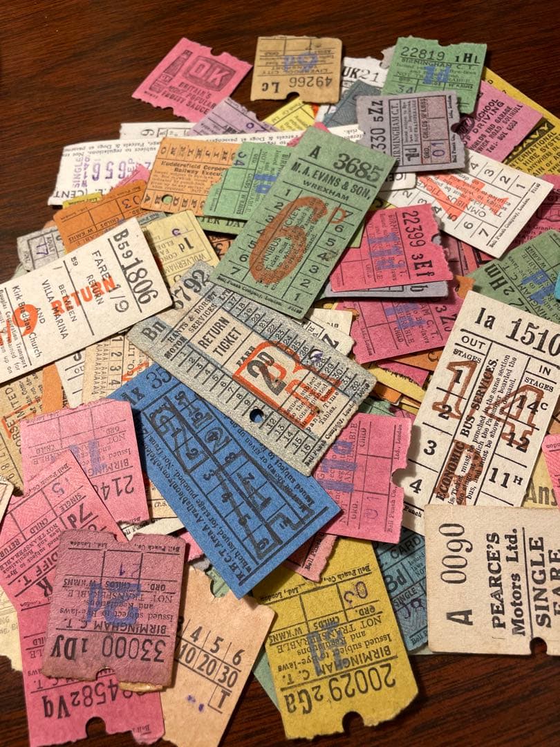 イギリスバスチケット　可愛い裏広告100枚以上✖️ 4