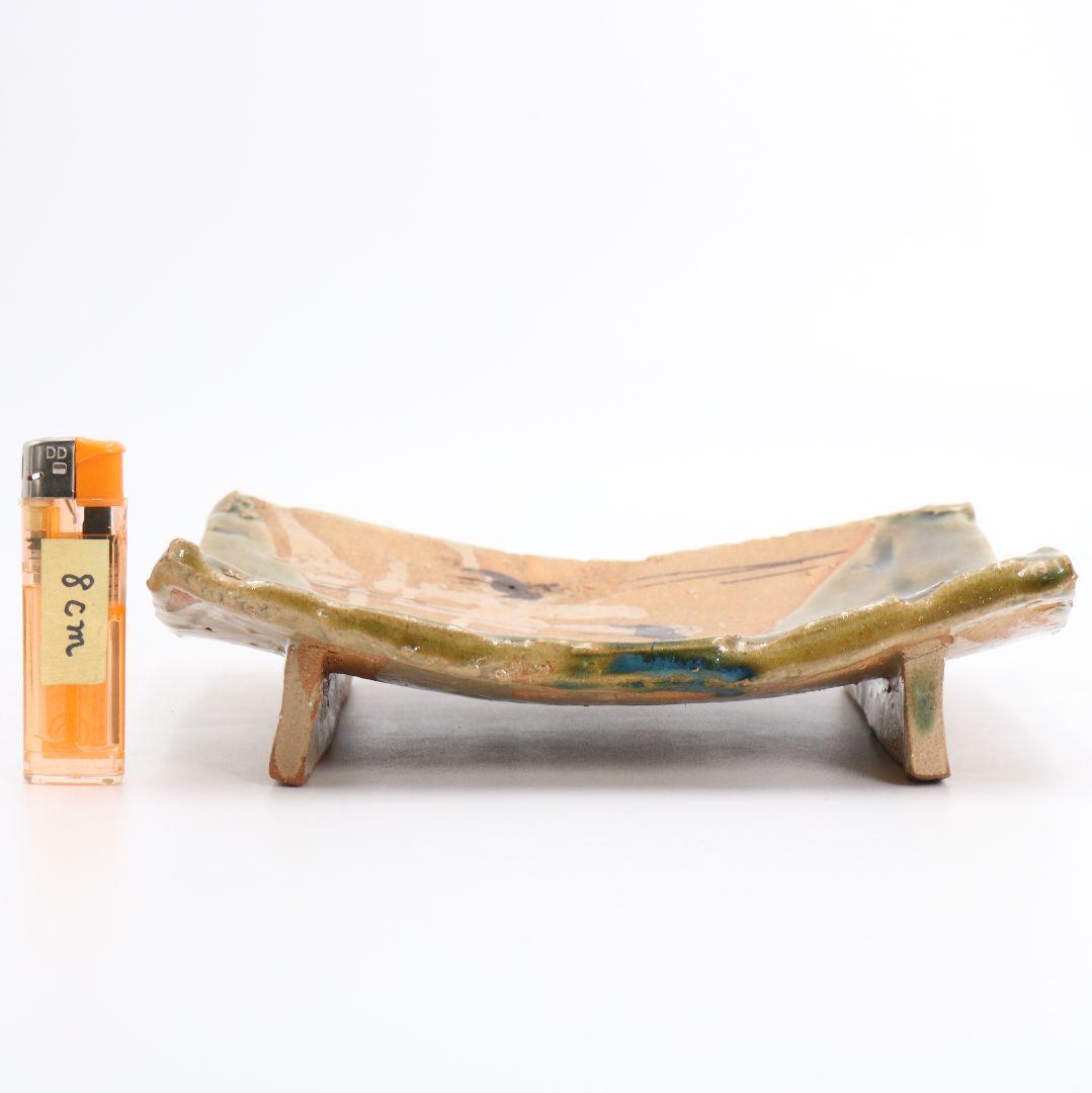 北大路魯山人作 織部焼 俎皿 合箱 二重箱　IK585　YS