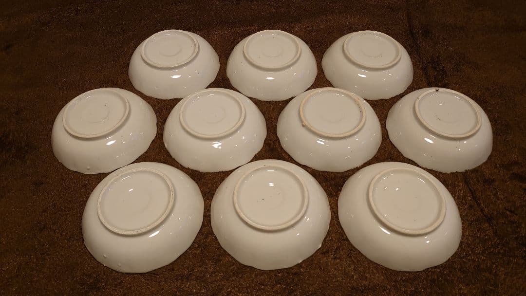 古伊万里　伊万里　なます皿　色絵　華の図 １０客