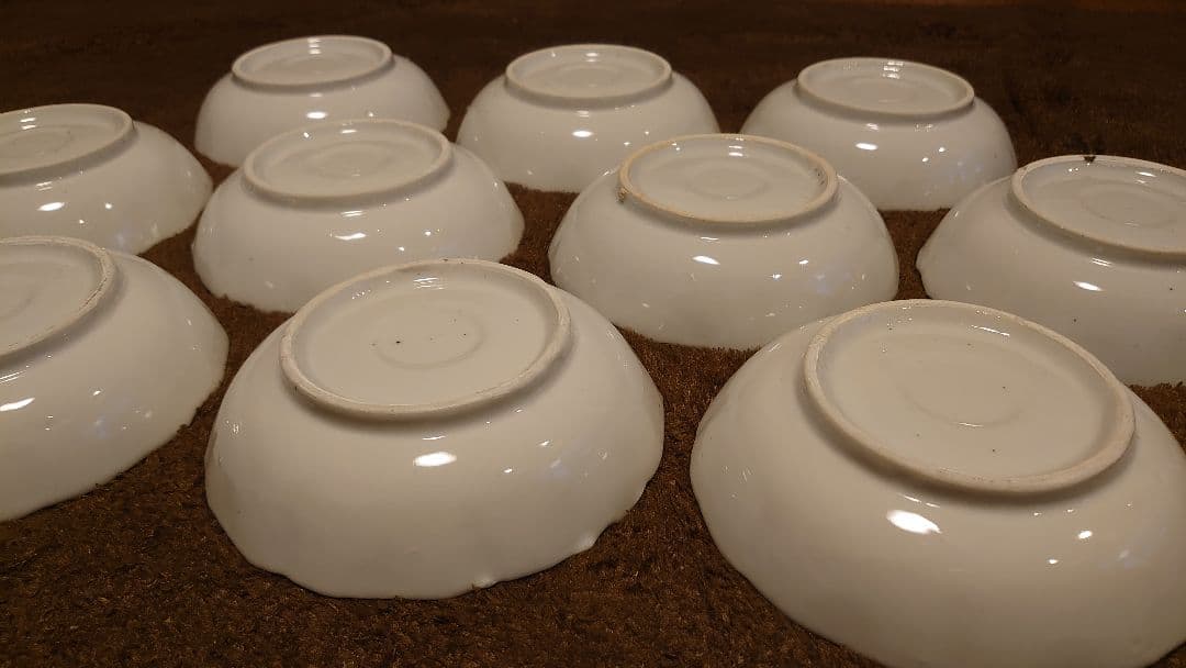 古伊万里　伊万里　なます皿　色絵　華の図 １０客