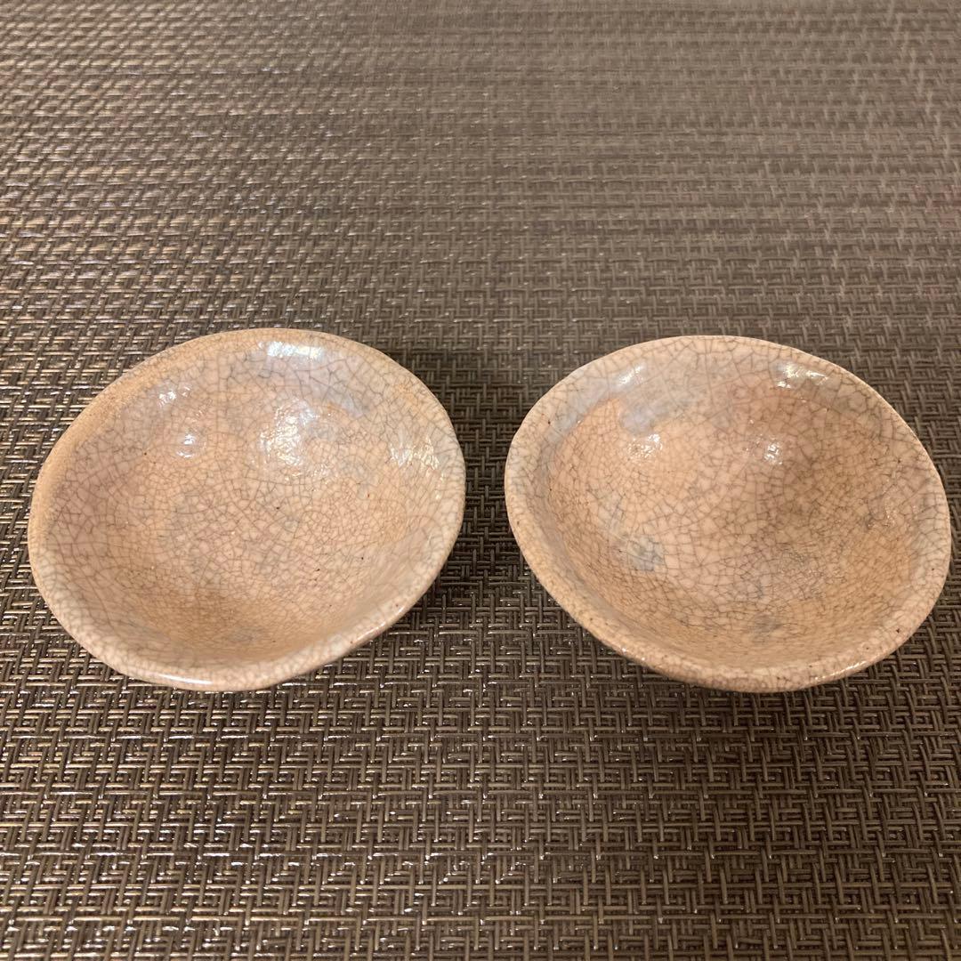 楽山焼 玉井楽山　愛媛　蟹彫り　蟹細工　時代物　希少品　徳利　お猪口