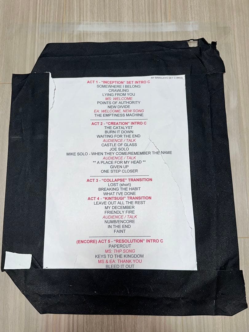 Linkin Park リンキンパーク　セットリスト　レア