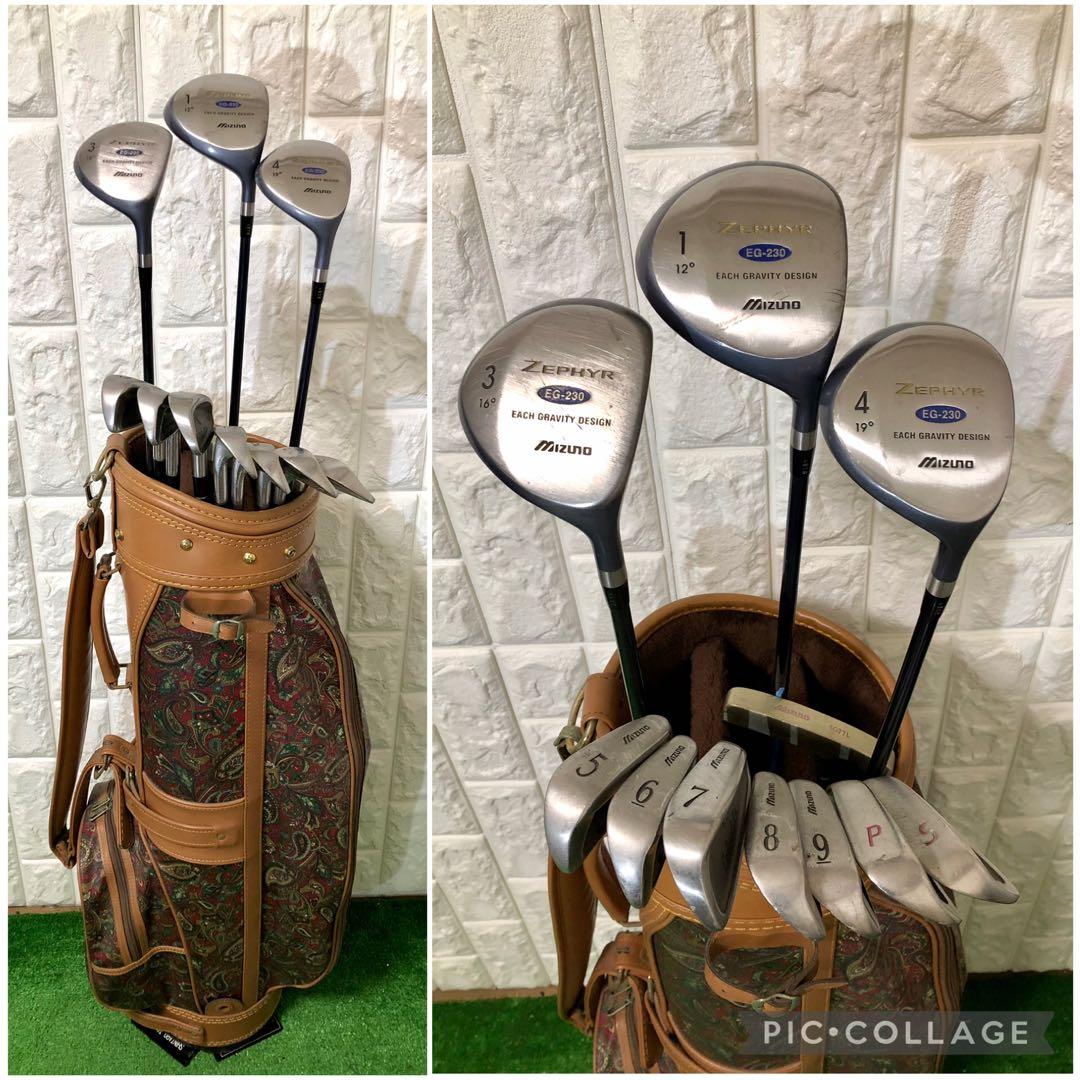 初心者おすすめ☆レディース ゴルフクラブセット☆ミズノ☆キャディバッグ付