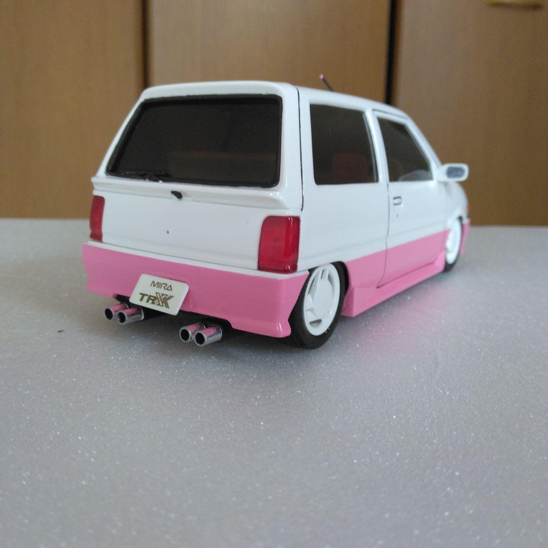 フジミプラモデル　ミラターボ　希少アイスピードホイール　完成品　街道レーサー旧車