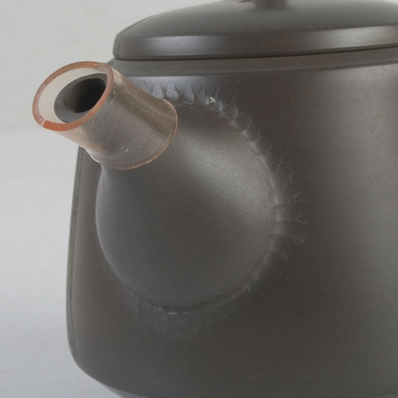 煎茶道具　常滑焼　伊藤昭陽作　急須　茶壷　共布共箱　V　9772