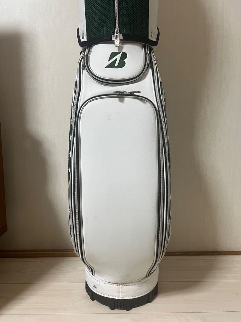 ブリヂストン 限定モデル２０２２年 マスターズ 合皮レザー ３点式キャディバッグ