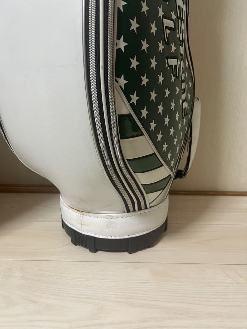 ブリヂストン 限定モデル２０２２年 マスターズ 合皮レザー ３点式キャディバッグ