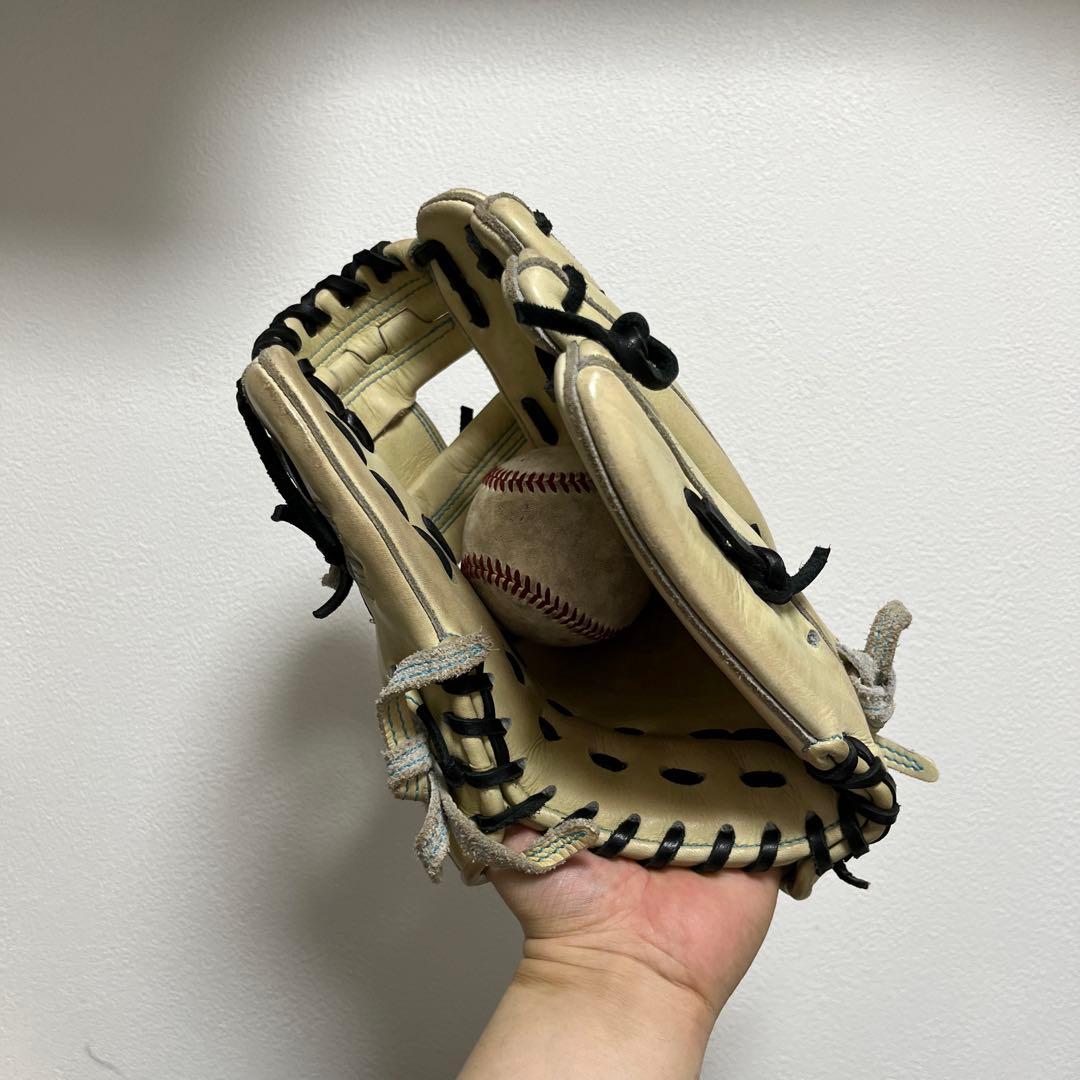 1117 てっぺん Tappen 型抜群 即戦力 美品 硬式 内野手用グローブ