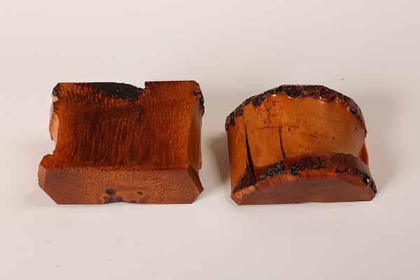 根竹香合　花押し　大徳寺芳春院三重野荊山　【茶道具