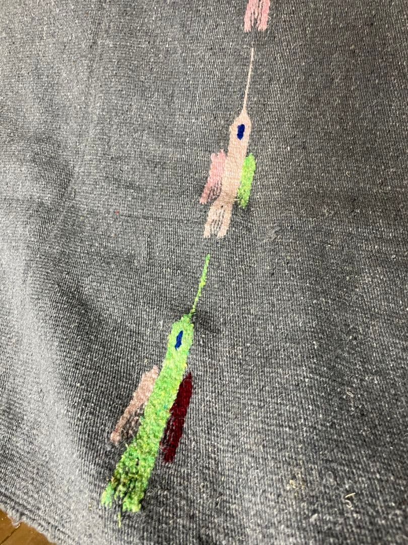 ヴィンテージ メキシカンラグ ネイティブ柄 大型 ブランケット