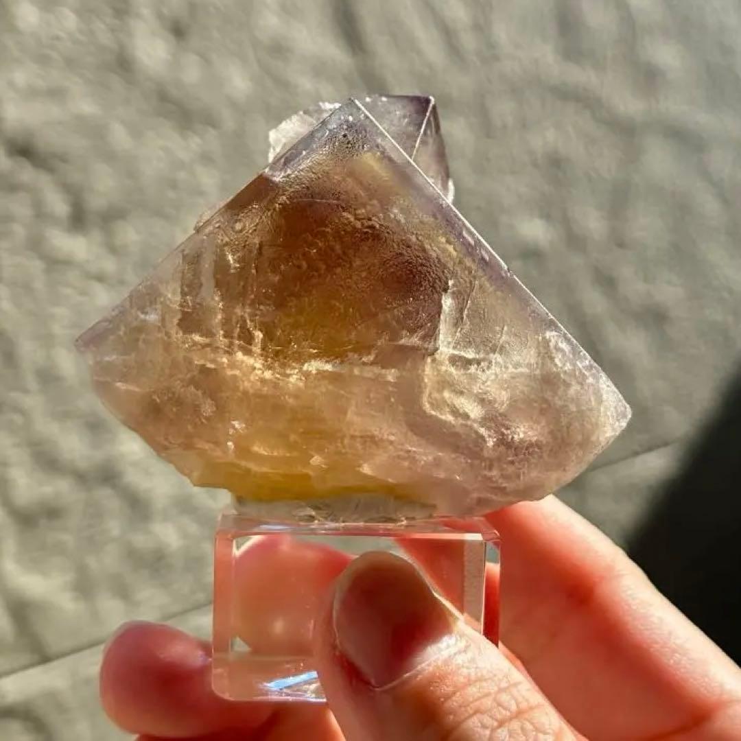 ミ*オ様 イギリス産　Sherry Twins Pocket フローライト 鉱物