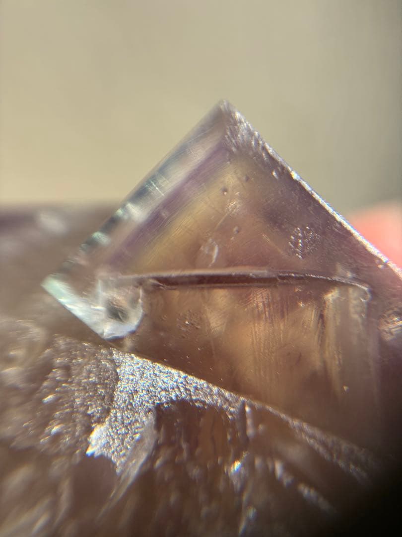 ミ*オ様 イギリス産　Sherry Twins Pocket フローライト 鉱物