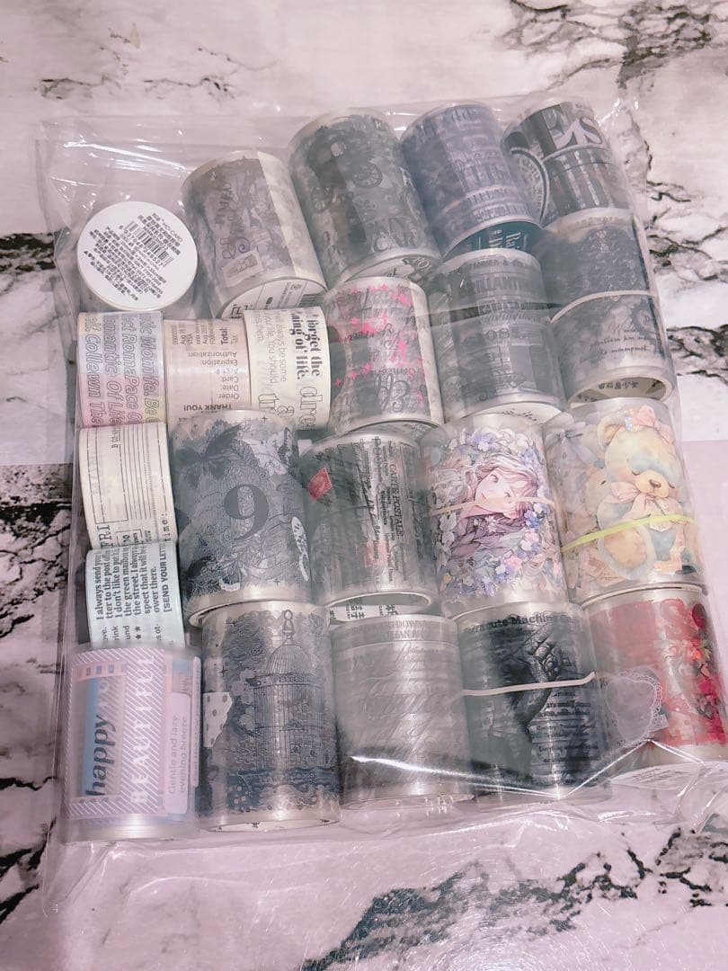 【80サイズ】コラージュ素材　紙モノ　デザペ　まとめ売り⑤