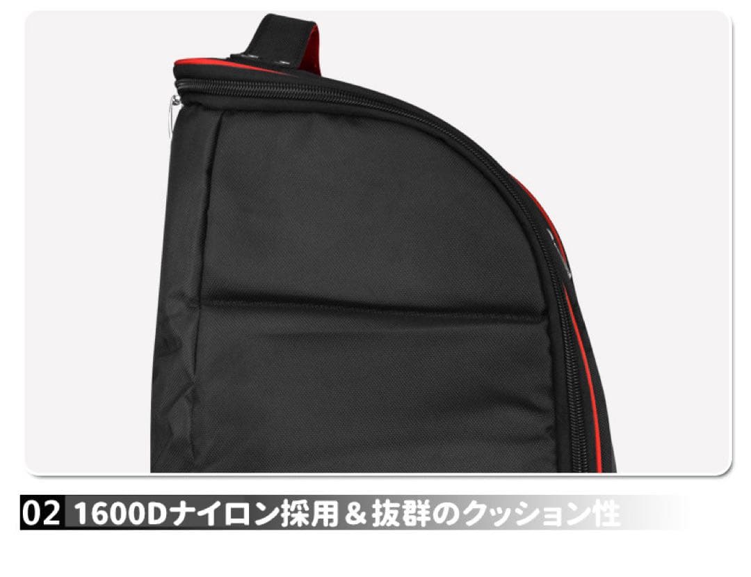 トラベルバッグ ゴルフ キャディバッグ カバーキャスター付きBLACK/GREY