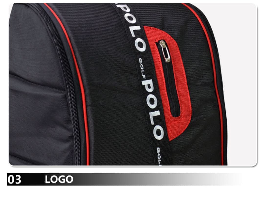 トラベルバッグ ゴルフ キャディバッグ カバーキャスター付きBLACK/GREY