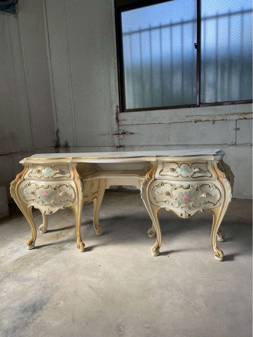 高級家具　イタリア製　SILIK社　コンソール　ロココ調　定価72万