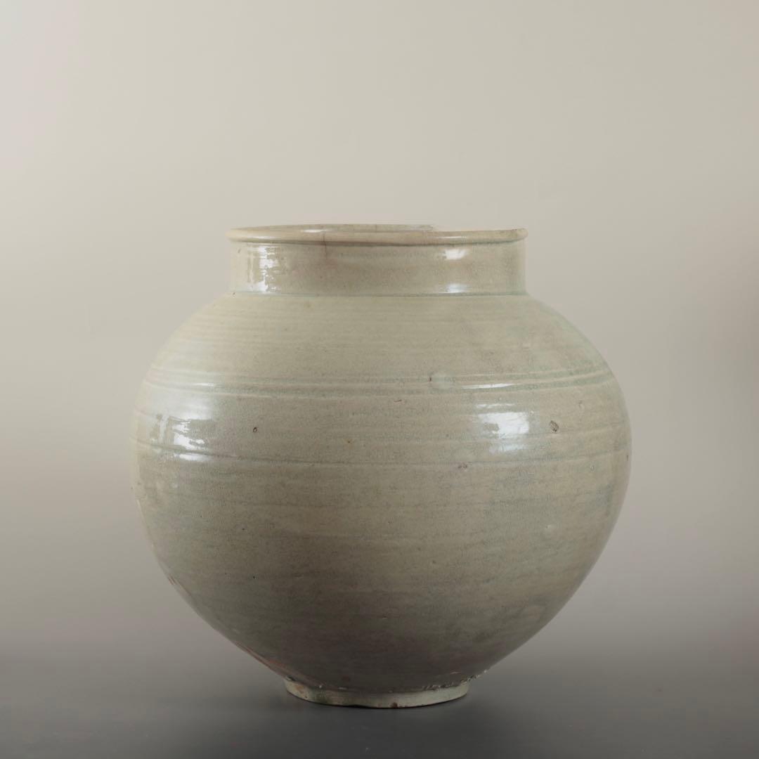 李朝 丸壺 朝鮮美術 古美術 古道具 アンティーク 古壺 李朝壺